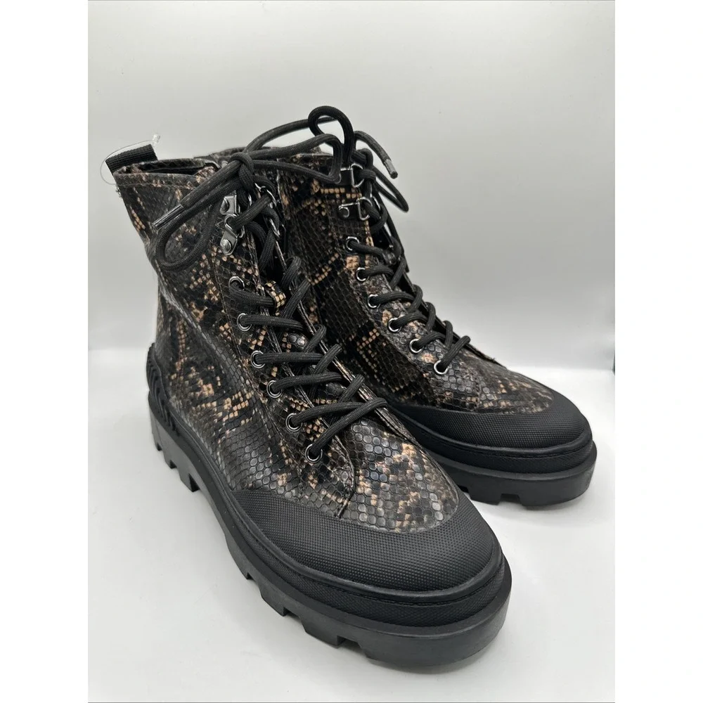 NEW Circus NY by Sam Edelman Womens' Indy Boots‎ - Warm Taupe/Snake Print Sz 8